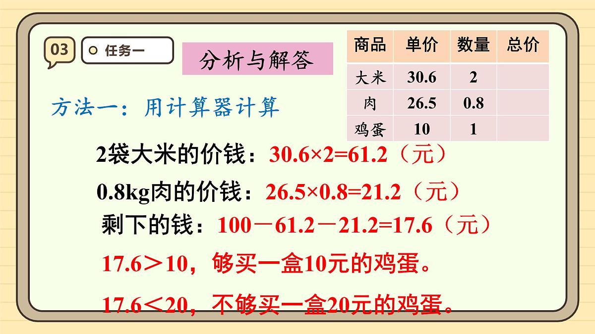 1.7 解决问题(1) 课件 人教版 五年级上册数学第8页