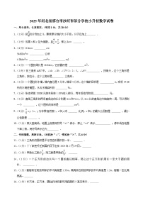 2025年河北省邢台市沙河市部分学校小升初数学试卷