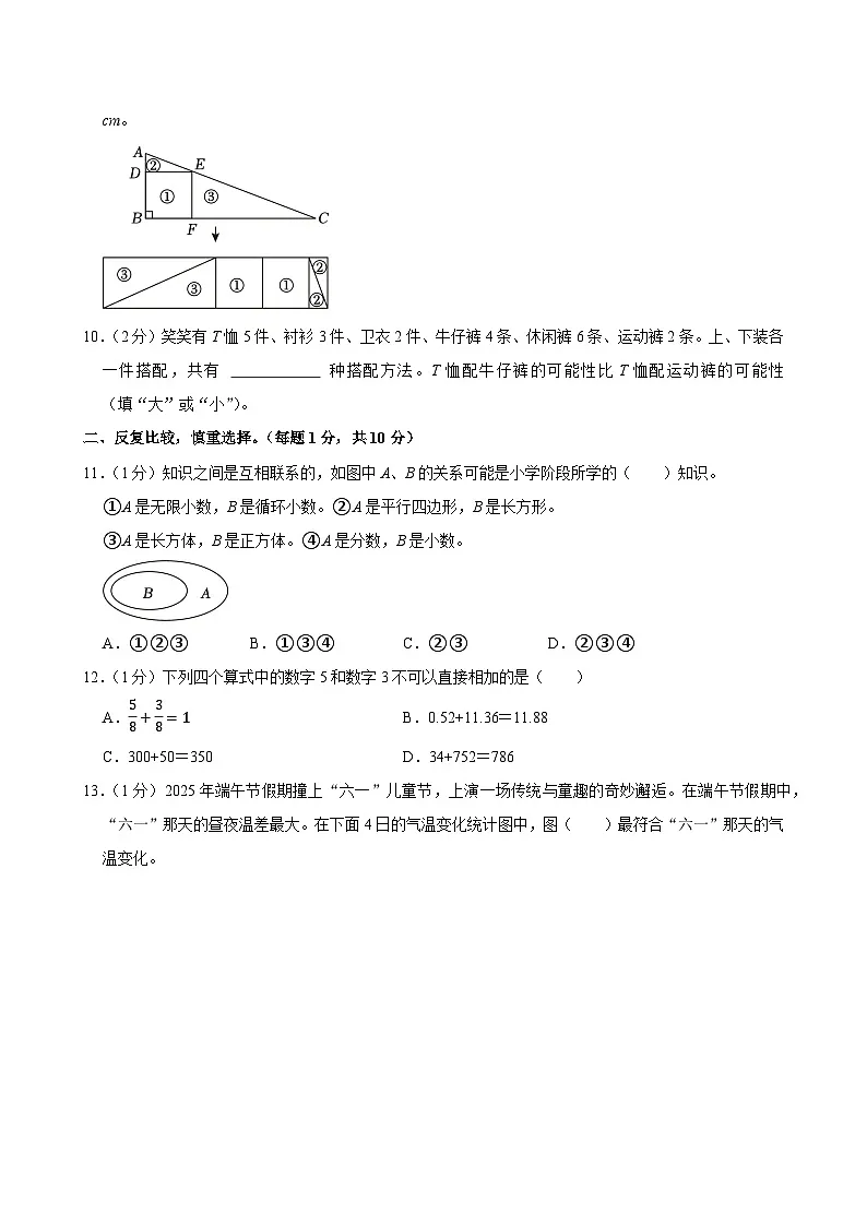 2025年贵州省黔西南州小升初数学试卷第2页
