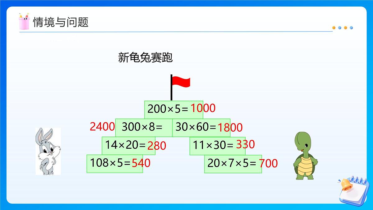 【任务型备课】西师大版四年级上册-4.3 因数中间或末尾有0的乘法(课件)第5页