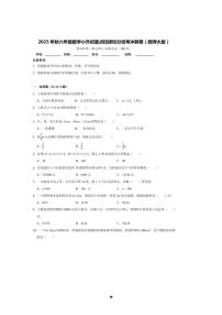 2025年(小升初择校分班考)小升初重点校择校分班考冲刺卷～秋六年级数学西师大版试卷(含答案解析)