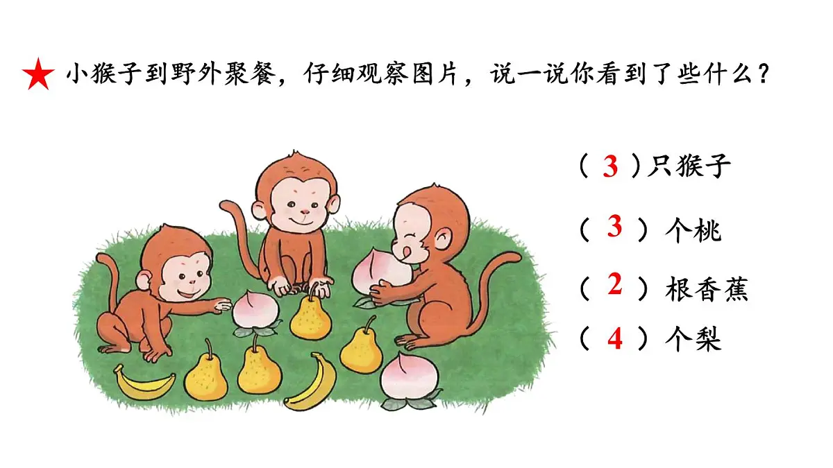 小学 数学 人教版(2024) 一年级上册(2024) 一 5以内数的认识和加、减法 1. 1~5的认识比大小 课件第2页