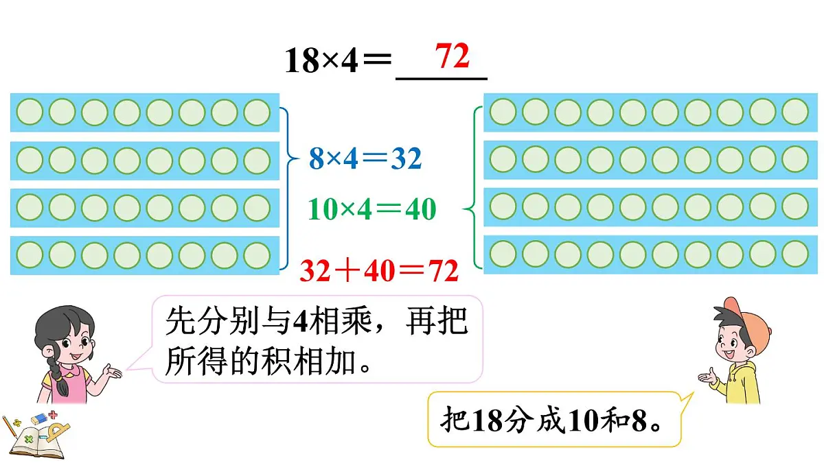 2.2.1 两位数乘一位数(一次进位)的笔算乘法(课件)2025-2026学年冀教版三年级数学上册第7页