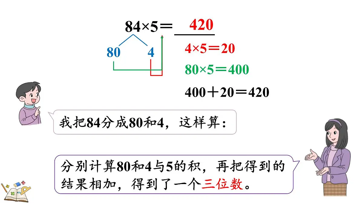 2.2.2 两位数乘一位数(连续进位)的笔算乘法(课件)2025-2026学年冀教版三年级数学上册第6页
