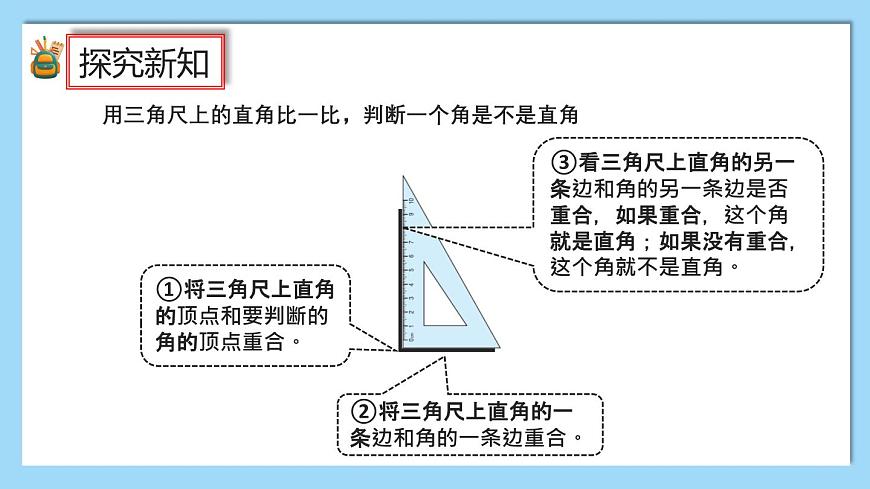 （2025新教材）人教版小學(xué)數(shù)學(xué)三年級(jí)上冊(cè)5.5《認(rèn)識(shí)直角、畫直角》PPT課件第7頁