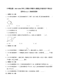 人教版（2024）五年级上册三角形的面积课后作业题