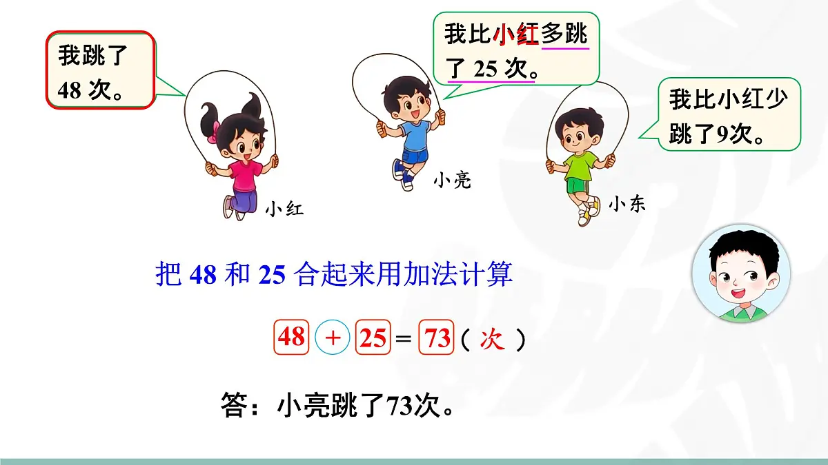 1.5 跳绳(第一课时) 课件北师大版数学二年级上册第7页