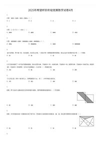 2025年希望杯四年级竞赛数学试卷4月（有答案解析）