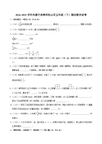 2024-2025学年内蒙古赤峰市松山区五年级(下)期末数学试卷