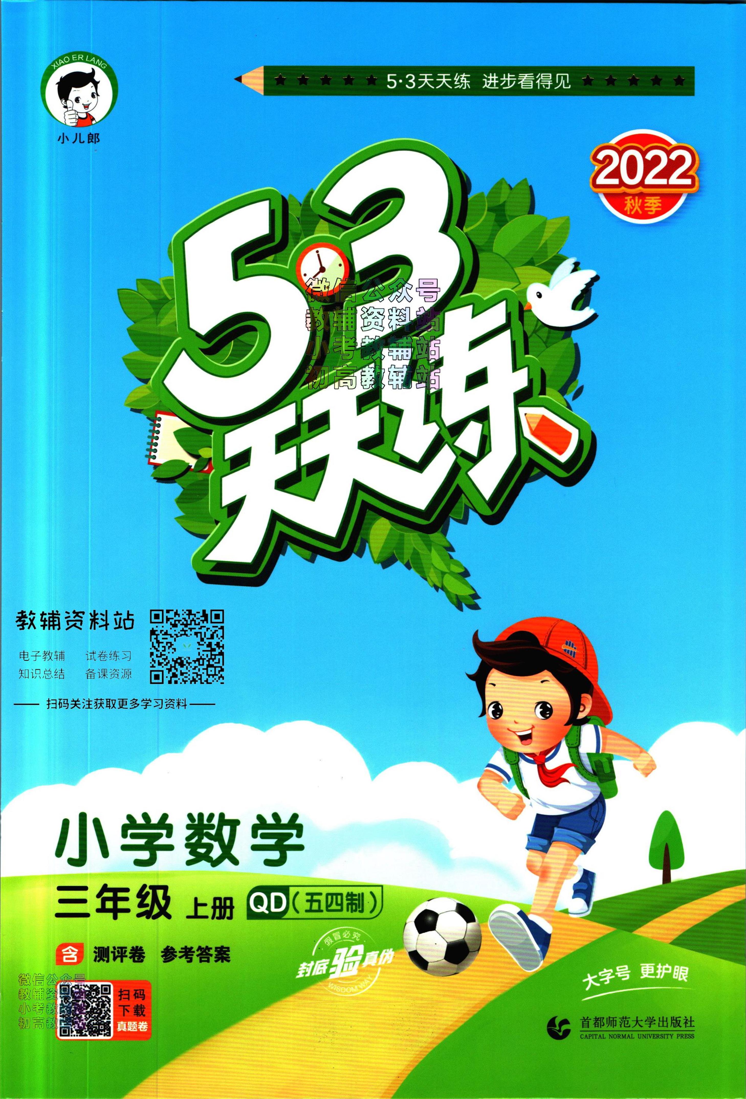 53天天练三年级上册数学青岛版五四制