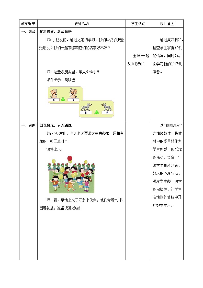 1.14《10的认识》表格式(教案) -2025-2026学年一年级数学上册 冀教版第2页