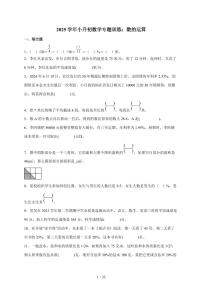 2025年（小升初）六年级下册数学专项练习：数的运算（含解析）