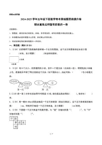 （期末精准押题）期末重难点押题考前最后一卷-2024-2025学年五年级下册数学常考易错题思维提升卷（A4版）（人教版）
