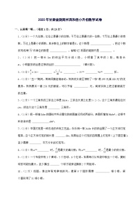 [小升初]2025年甘肃省陇南州西和县六年级下册数学试题[附答案]