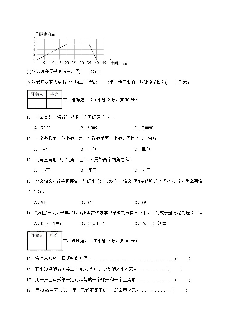 2025年小学数学四年级下学期期末模拟测试卷(北师大版)(附解析)第2页