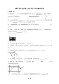 【小升初】2025年河北省唐山市乐亭县六年级下册期末数学试题【附答案】