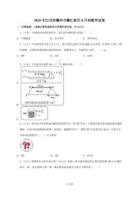 【小升初】2025年江西省赣州市赣江新区六年级下册期末数学试题【附答案】