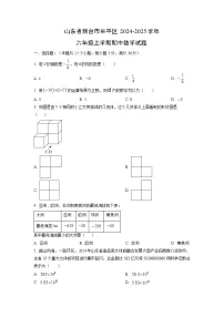 山东省烟台市牟平区2024-2025学年六年级上学期期中数学试卷（学生版）