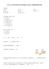 2024~2025学年湖北武汉东西湖区六年级上学期期末数学试卷(有答案解析)