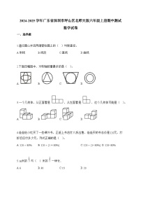 2024-2025学年广东省深圳市坪山区北师大版六年级上册期中测试数学试卷