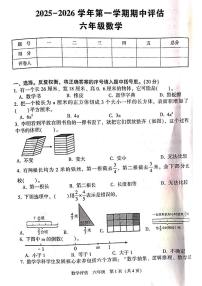 河南省洛阳市嵩县2025-2026学年六年级上学期期中考试数学试题