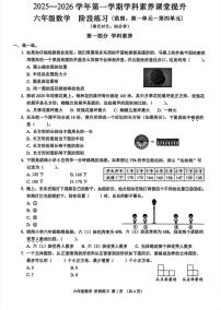 广东省深圳市宝安区2025-2026学年六年级上学期学科素养课堂提升数学试题（月考）