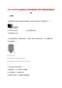（小升初）2025_2026学年山东省枣庄市山亭区青岛版六年级下学期期末数学试卷-附解析