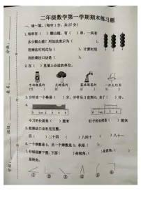 河北省廊坊市霸州市2024-2025学年二年级上学期1月期末数学试题