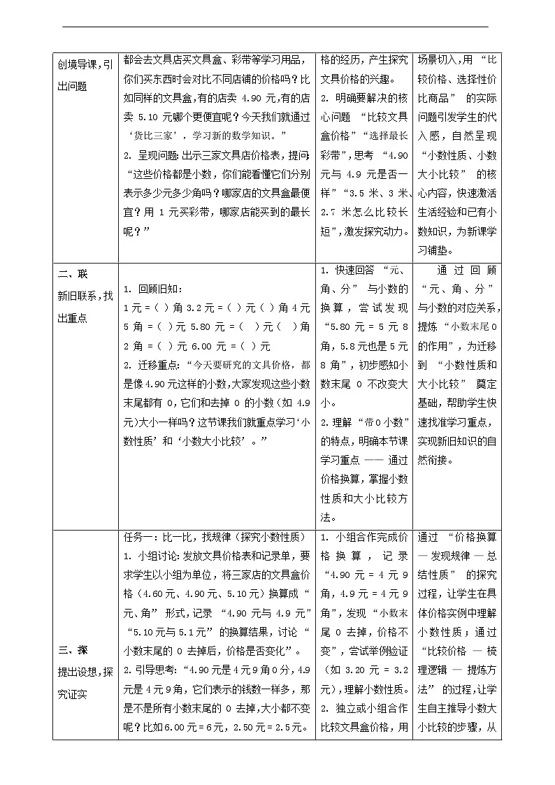 7.3《货比三家》(教案)-2025-2026学年三年级上册数学 北师大版第2页