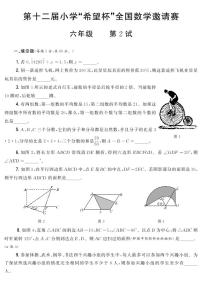 第十二届小学“希望杯”全国数学邀请赛六年级 第2试试题(含答案)