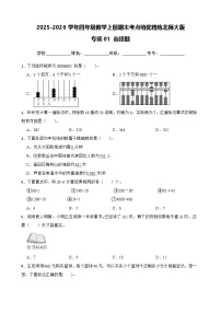 （期末考点培优）专项01 选择题-2025-2026学年四年级数学上册期末考点培优精练北师大版（含答案解析）