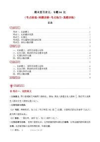 期末复习讲义：专题04 比（考点梳理+例题讲解+考点练习+真题训练）-2025-2026学年六年级上册数学人教版