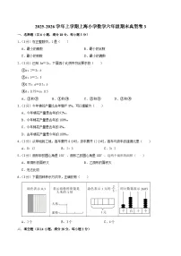 2025-2026学年上学期上海小学数学六年级期末典型卷3