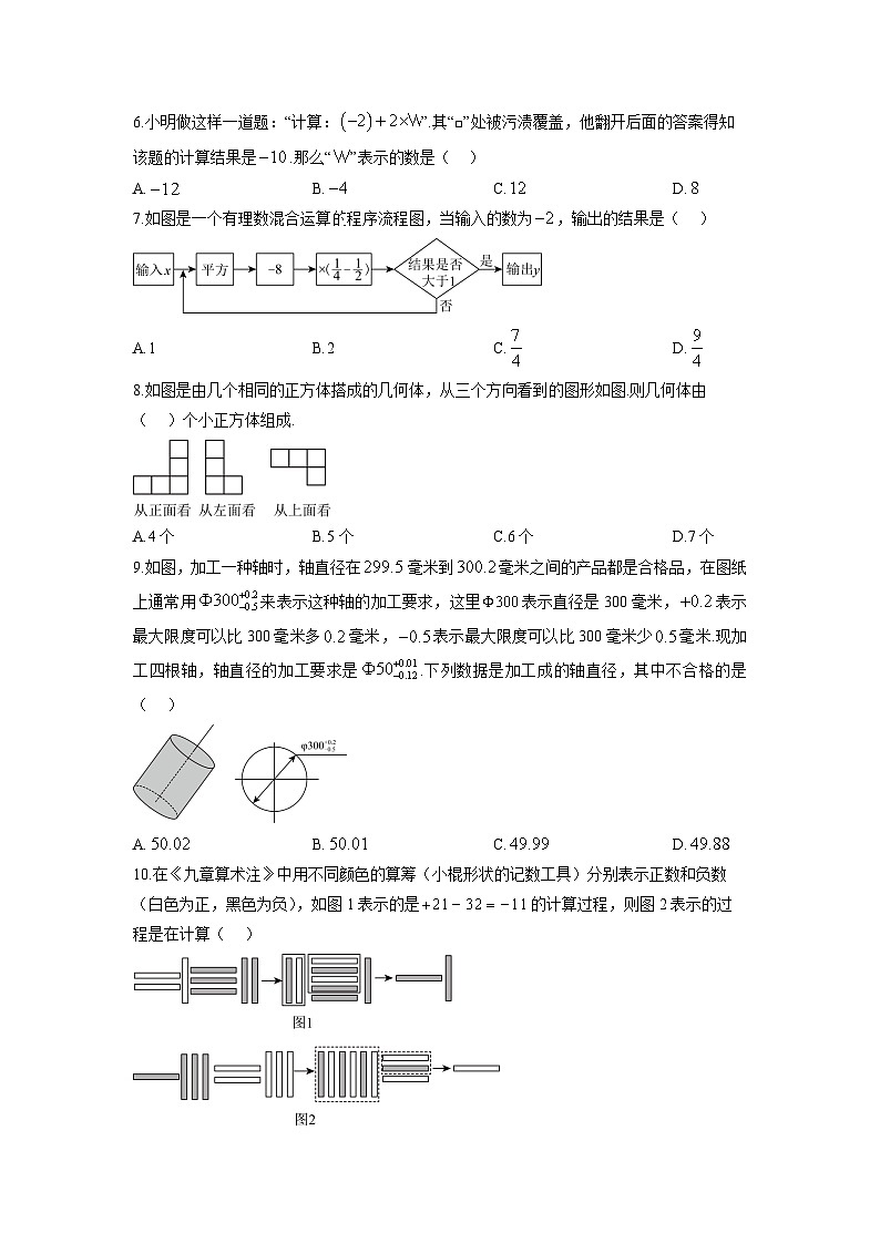 山东省威海市临港区2025-2026学年六年级上学期11月期中数学试卷(学生版)第2页