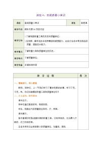 青岛版（五四学制）（2024）二年级下册（2024）☆ 主题活动——曹冲称象的奥秘表格教案设计