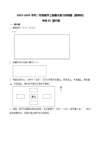 （期末考点）2025-2026学年二年级数学上册期末复习苏教版（新教材）专项05 操作题练习（含答案解析）