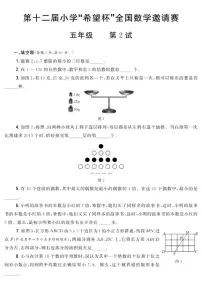 第十二届小学“希望杯”全国数学邀请赛五年级第2试试题（含答案）