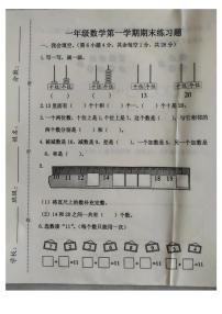 河北省廊坊市霸州市2025-2026学年一年级上学期1月期末数学试题