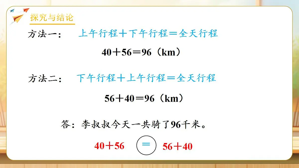 【任务型备课】人教版四年级下册-3.1 加法运算律(课件)第7页