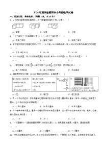 2025年湖南省邵阳市小升初数学试卷(含解析)