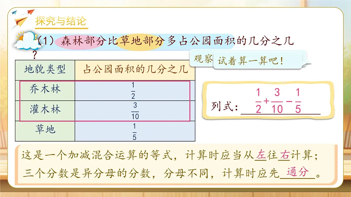 【任务型备课】人教版五年级下册-6.3 分数的加减混合运算(课件)第8页