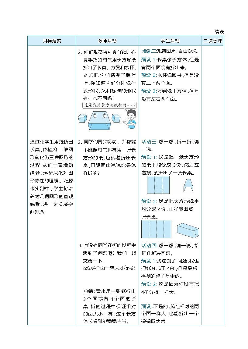 第二单元 图形大变身(二) 单元整体(教学设计)-2025-2026学年二年级下册数学北师大版(2024)第2页