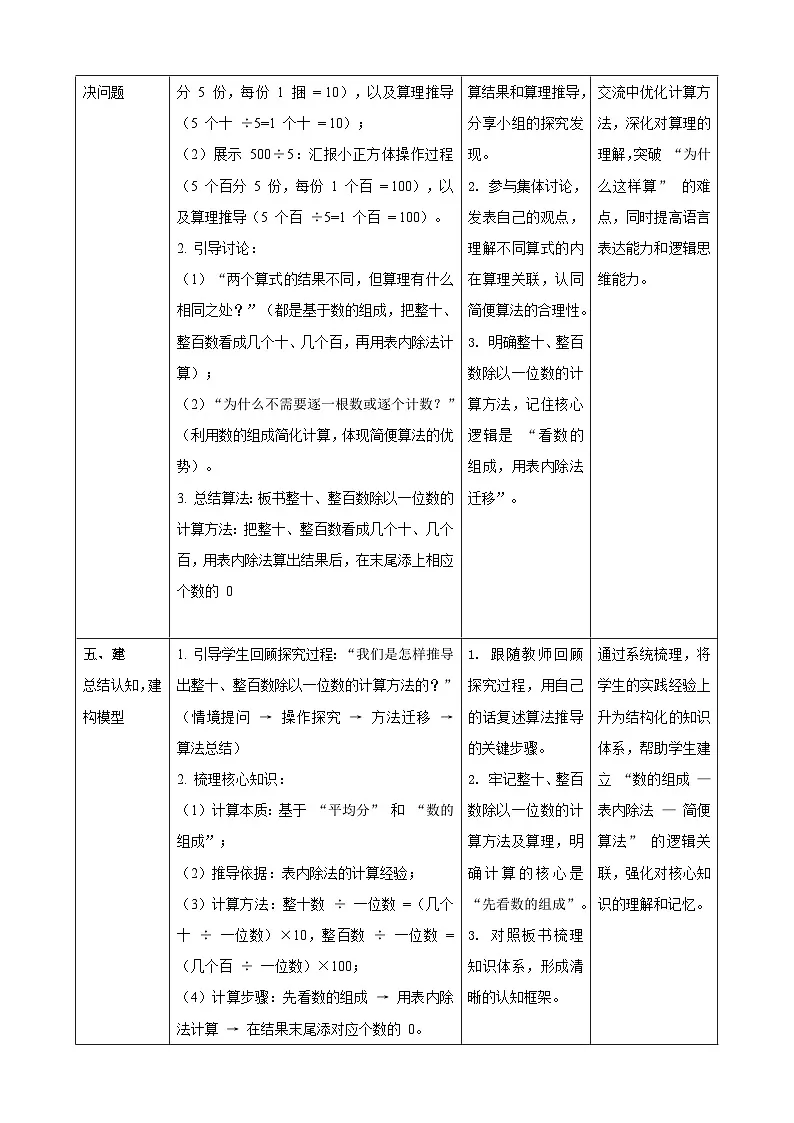 2.1《除数是一位数的除法(1)》教案 2025-2026学年小学数学三年级下册 西南大学版第3页