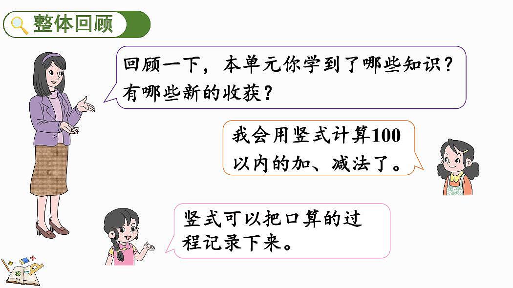人教版(2024)数学一年级下册第五单元《100以内的笔算加、减法》第6课时《整理与复习》教案第2页