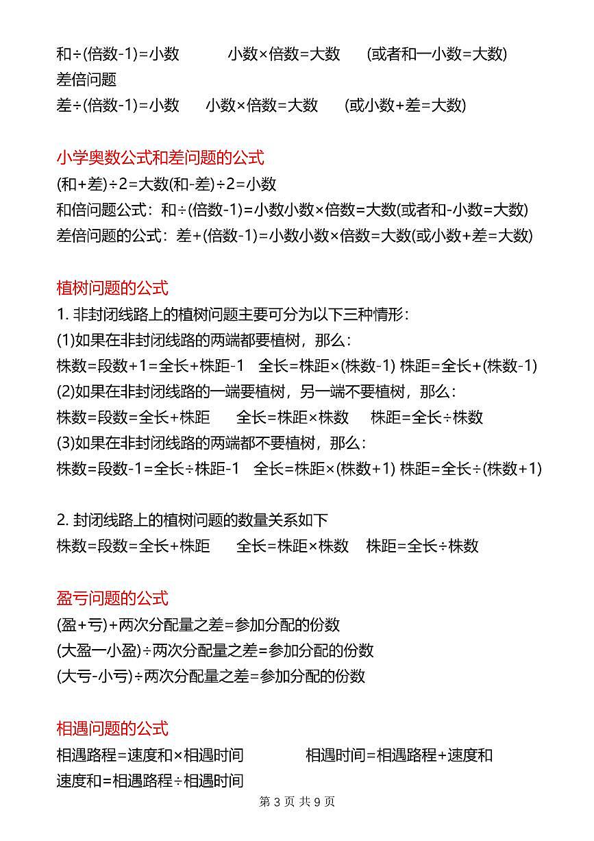 人教版六年级数学下册【知识点总结】学案第3页