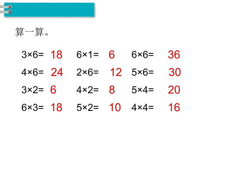 第8課時(shí) 表內(nèi)乘法(一)練習(xí)課PPT課件第2頁(yè)