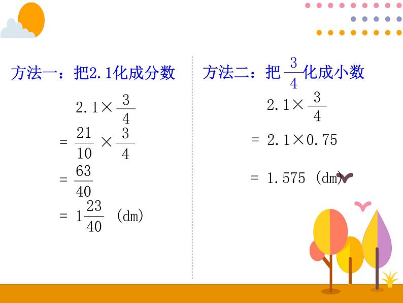 1.5《分数乘小数》PPT课件第5页