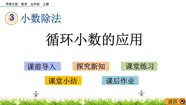 3.12 《循环小数的应用》 课件01