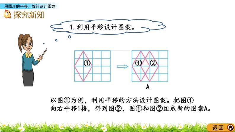 2.10 《用图形的平移、旋转设计图案》 课件04