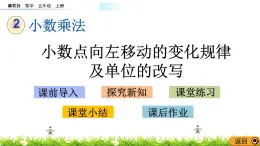 2.2 《小数点向左移动的变化规律及单位的改写》 课件